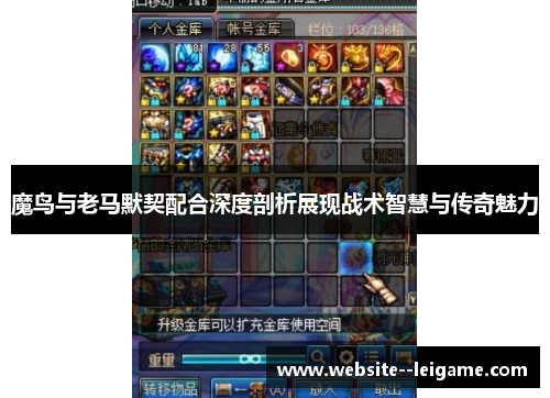 魔鸟与老马默契配合深度剖析展现战术智慧与传奇魅力 魔鸟与老马默契配合深度剖析展现战术智慧与传奇魅力
