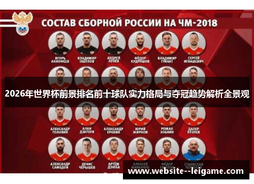 2026年世界杯前景排名前十球队实力格局与夺冠趋势解析全景观